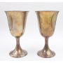 Birks Sterling Silver Wine Goblets 284.4g 6.37 x 3.5 inches 1x small dent