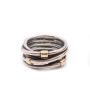 PANDORA 14k Gold Sterling Silver Rope Ring