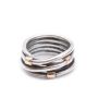 PANDORA 14k Gold Sterling Silver Rope Ring