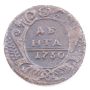 Russia 1730 Denga 1/2 Kopek KM188 VF+