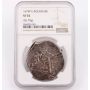 Bolivia Cob 8 Reales 1674 P E  26.7 grams NGC VF35