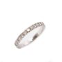 0.54ct tcw Diamonds 19K white gold ring 