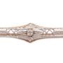 Diamond Brooch Edwardian design 14K yg & wg 