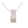 0.87ct tcw Diamonds 18K wg slide pendant 18K wg 16 inch chain 