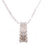 0.87ct tcw Diamonds 18K wg slide pendant 18K wg 16 inch chain 