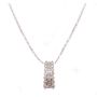 0.87ct tcw Diamonds 18K wg slide pendant 18K wg 16 inch chain 