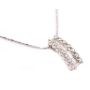 0.87ct tcw Diamonds 18K wg slide pendant 18K wg 16 inch chain 