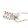 0.87ct tcw Diamonds 18K wg slide pendant 18K wg 16 inch chain 