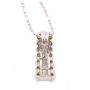 0.87ct tcw Diamonds 18K wg slide pendant 18K wg 16 inch chain 