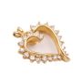 0.90ct tcw Diamonds 14K yellow gold Heart pendant 