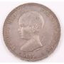 1891 Spain 5 Pesetas silver coin EF+