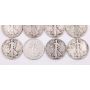 Walking Liberty Half Dollars 17os 18 18d 20d 23s 27s 28s 29d 3x29s 33s 