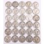 30x Standing Liberty Quarters 2x25 3x26 26s 6x27 2x28 3x28d 6x29 2x29s 4x30 30s