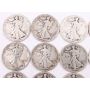 20x Walking Liberty Half Dollars 4x17 3x17rs 3x18s 19 19d 4x20 4x20s 