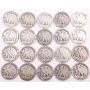 20x Walking Liberty Half Dollars 4x17 3x17rs 3x18s 19 19d 4x20 4x20s 