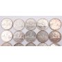 20x Canada silver dollars 7x1954  8x1955  5x1956  20-coins EF to AU+