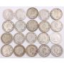 20x 1938 Canada 10 cents silver coins circulated 20-coins