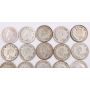 20x 1938 Canada 10 cents silver coins circulated 20-coins