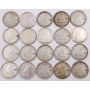 20x 1939 Canada 10 cents silver coins circulated 20-coins