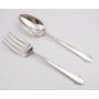 Gorham Calais Sterling Silver serving Fork 8.75 & Spoon 8.5 inch 