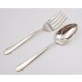 Gorham Calais Sterling Silver serving Fork 8.75 & Spoon 8.5 inch 