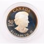 2004 Canada 50 Cent Tiger Swallowtail Butterfly Sterling Silver Hologram Coin 