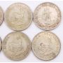 South Africa 5 Shillings 1947 48 49 51 52 53 57 60 61 1964 10-coins circulated