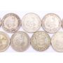 South Africa 5 Shillings 1947 48 49 50 51 52 57 60 64 9-silver coins circulated