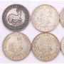 South Africa 5 Shillings type silver coins 1948 6x1957 3x64 10-coins circulated 