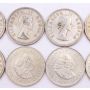 South Africa 5 Shillings type silver coins 1948 6x1957 3x64 10-coins circulated 