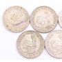 South Africa 5 Shillings 1947 48 49 51 52 56 57 60 64 9-silver coins circulated