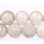 South Africa 5 Shillings 1947 48 49 51 52 56 57 60 64 9-silver coins circulated