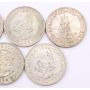 South Africa 5 Shillings 1947 48 49 51 52 56 57 60 64 9-silver coins circulated