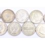 South Africa 5 Shillings 1947 48 49 51 52 56 57 60 64 9-silver coins circulated