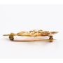 c1900 Seed Pearl Brooch 15ct Gold stamped 