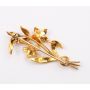 c1900 Seed Pearl Brooch 15ct Gold stamped 