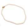 Akoya Pearl necklace 14K yg ornate clasp 