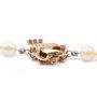 Akoya Pearl necklace 14K yg ornate clasp 