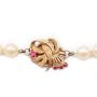 Akoya Pearl necklace 14K yg ornate clasp 