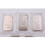 5x National Refiners 1 oz Pure Silver Art Bars Seasons Greetings 1989