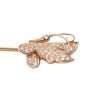 14K Gold Lapel Pin Butterfly in flight 0.56ct tcw Diamonds G/H VS/I 