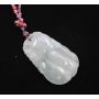 Jadeite Burmese Jade double sided carved pendant 