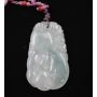 Jadeite Burmese Jade double sided carved pendant 