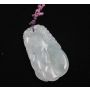 Jadeite Burmese Jade double sided carved pendant 