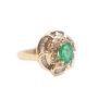 1.12ct Emerald & 0.89 tcw Diamonds 14K yg ring