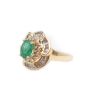 1.12ct Emerald & 0.89 tcw Diamonds 14K yg ring