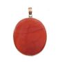 Carnelian 14K yg Pendant Lively brown orange 18.5 grams 