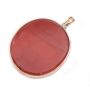 Carnelian 14K yg Pendant Lively brown orange 18.5 grams 