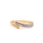 Trussardi 18K White and Yellow Gold Diamond Ring Italy