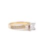 0.52ct Princess cut GIA Diamond 18K yg Ring & .28cts diamonds 